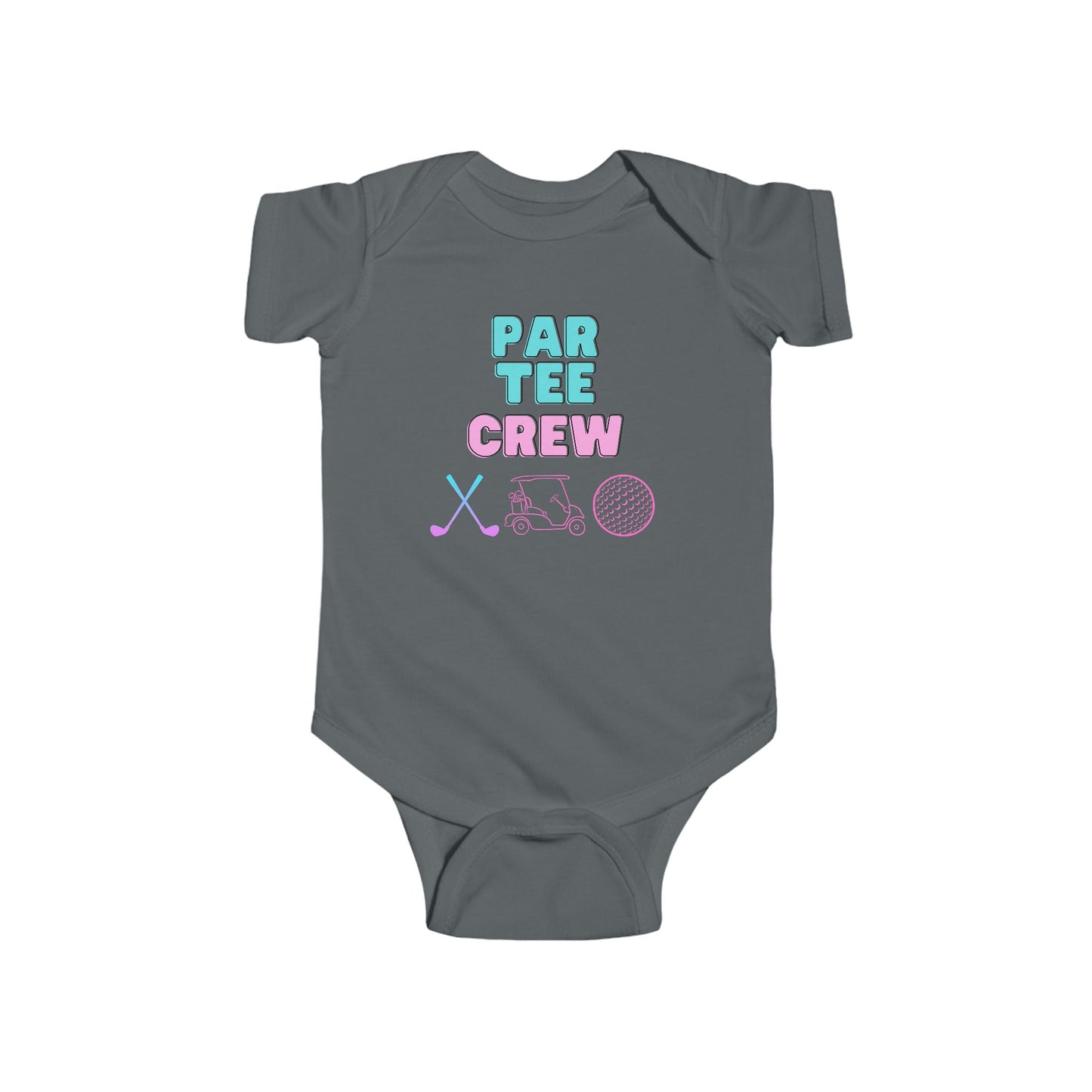 Weekend Warrior “Par Tee Crew” Baby Girl Golf Onesie - Weekend Warrior Golf Co. - Future Weekend Warriors