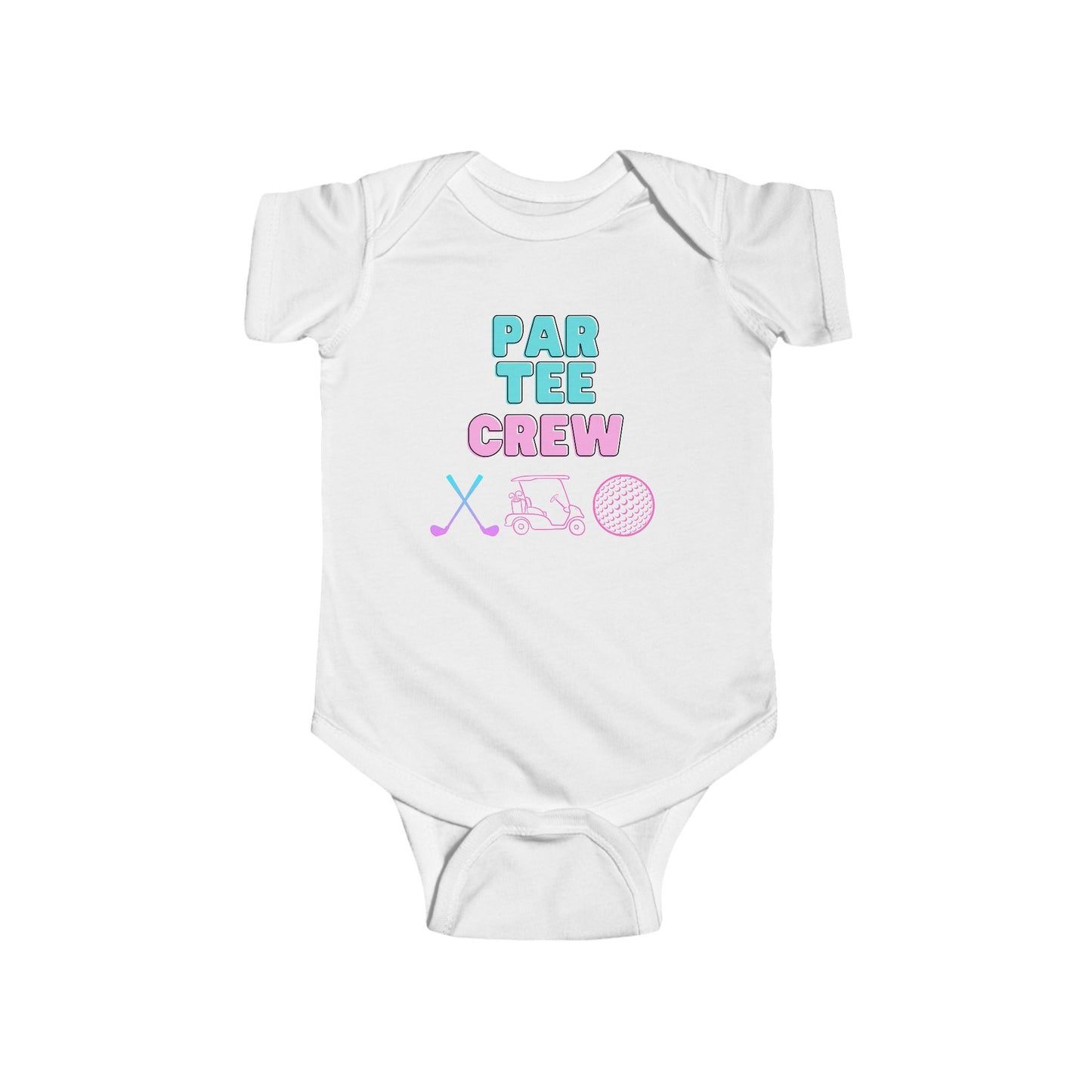 Weekend Warrior “Par Tee Crew” Baby Girl Golf Onesie - Weekend Warrior Golf Co. - Future Weekend Warriors