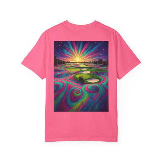 Weekend Warrior Drippy Psychedelic Golf T-Shirt, Unisex Graphic Tee