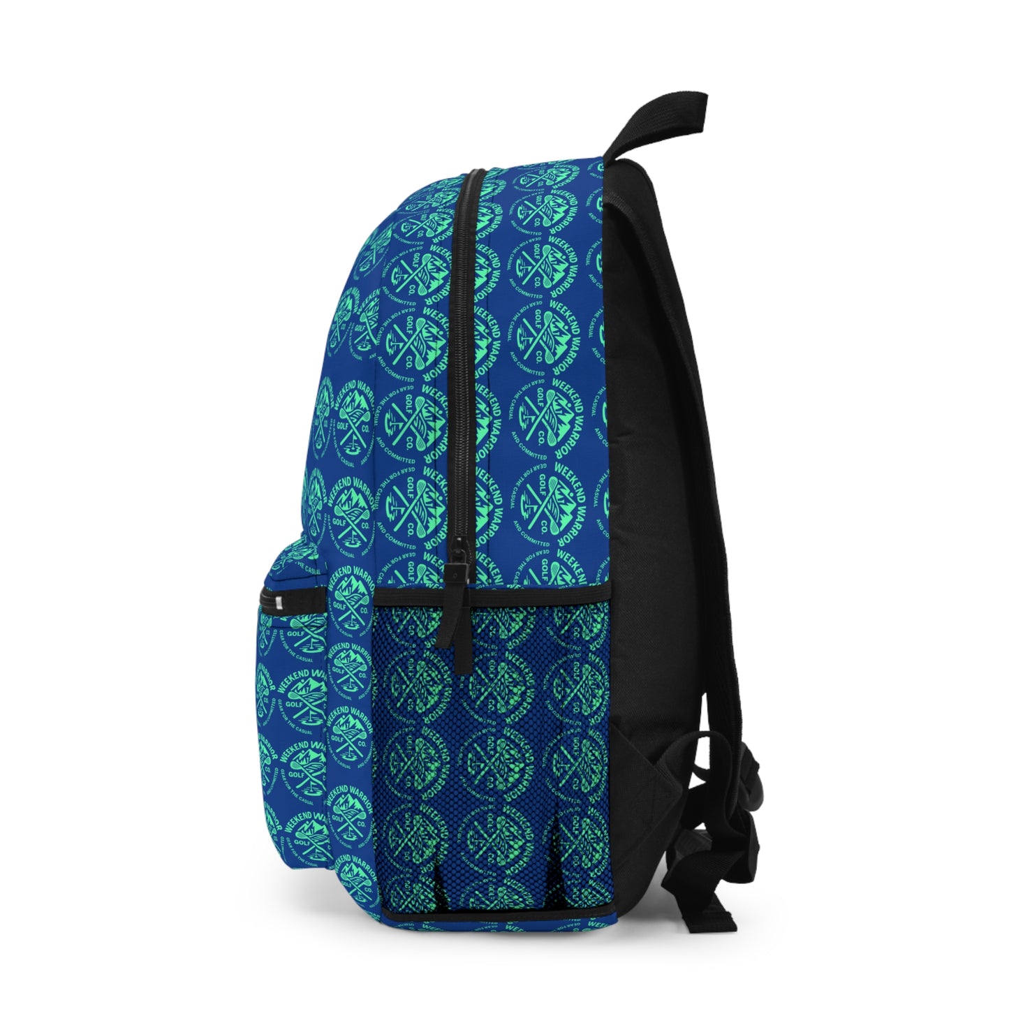 Weekend Warrior Golf Cart Pattern Backpack - Stylish School Bag, Travel Backpack