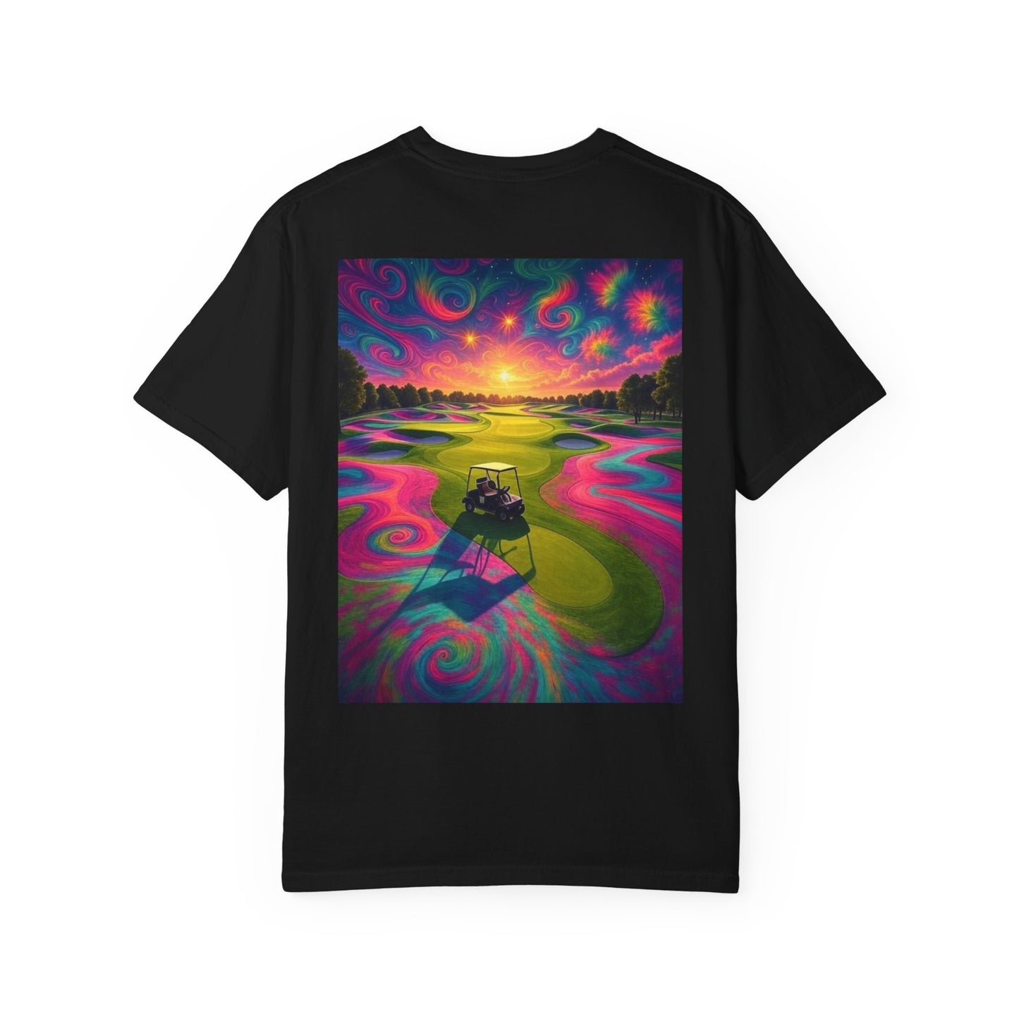 Weekend Warrior Drippy Psychedelic Golf T-Shirt, Unisex Graphic Tee