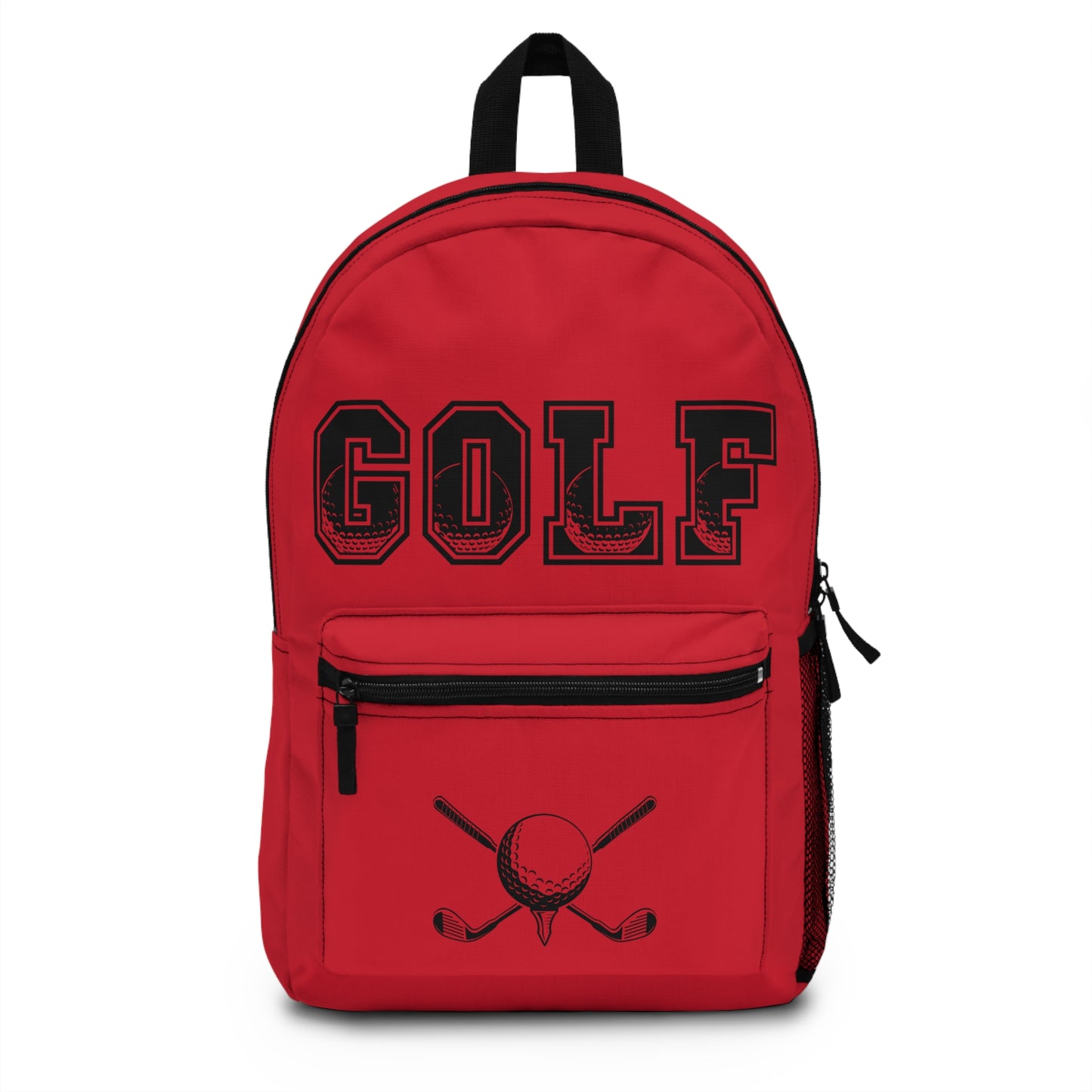Weekend Warrior Golf Backpack - Red- Stylish Golf Team Bag, Back to School