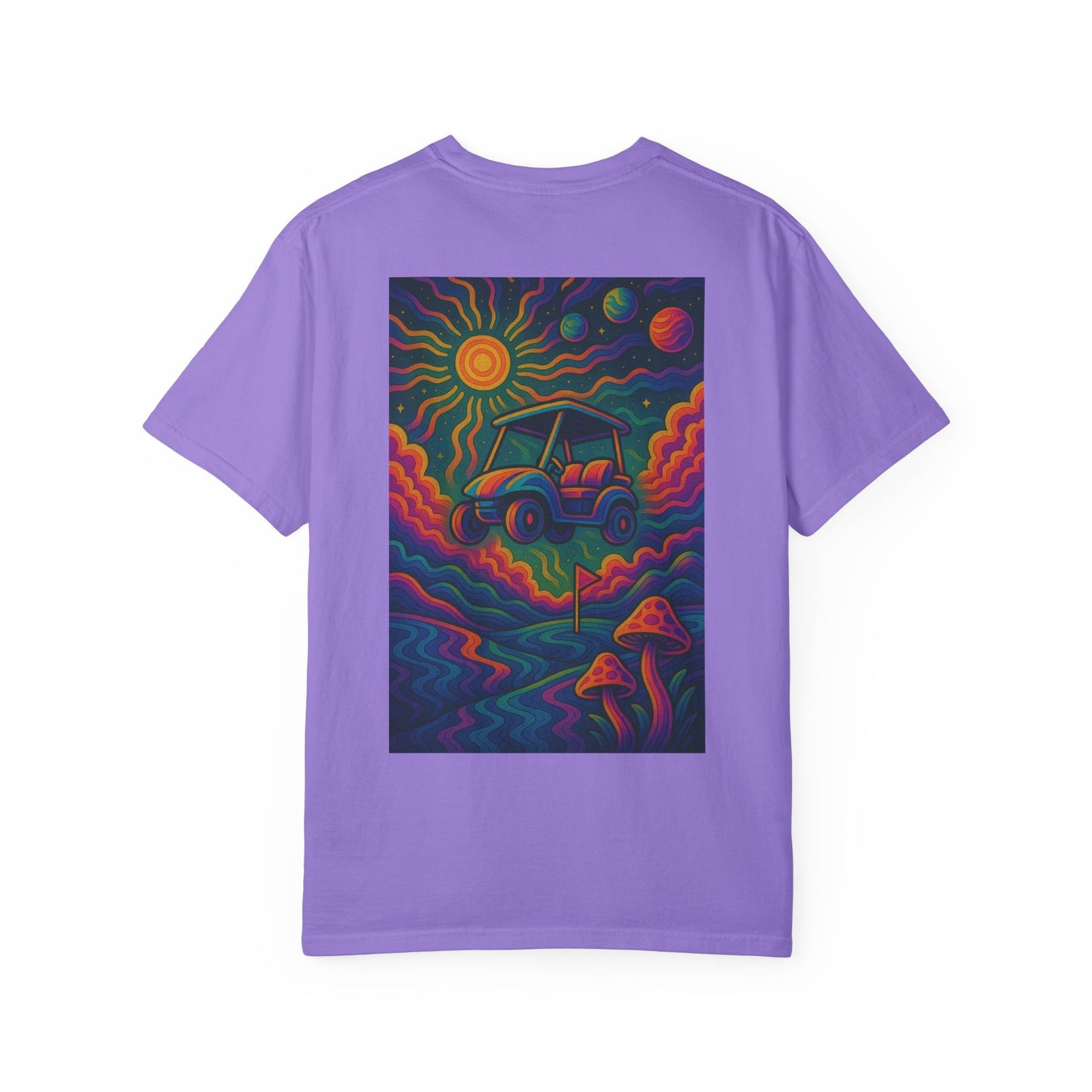 Weekend Warrior Drippy Psychedelic Golf T-Shirt, Unisex Graphic Tee
