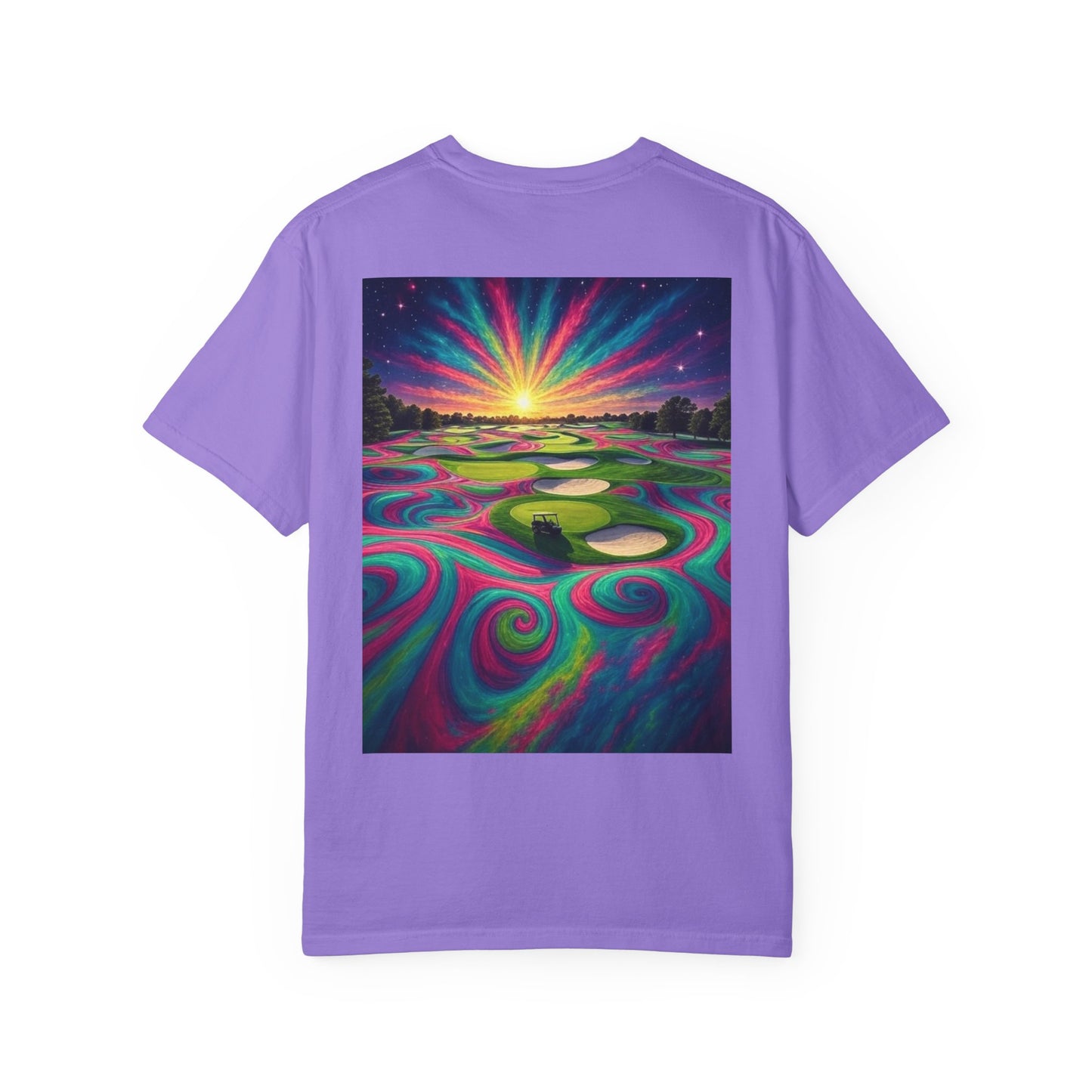 Weekend Warrior Drippy Psychedelic Golf T-Shirt, Unisex Graphic Tee