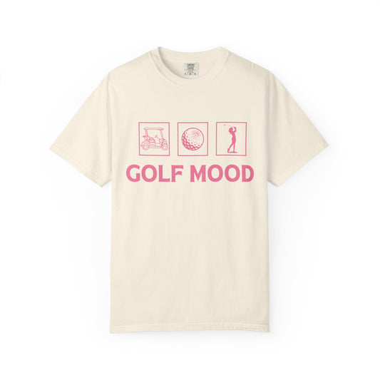 Weekend Warrior “Golf Mood” Women’s Tee, Cute Golfer T-shirt, Sporty Style, Women's Golf Apparel