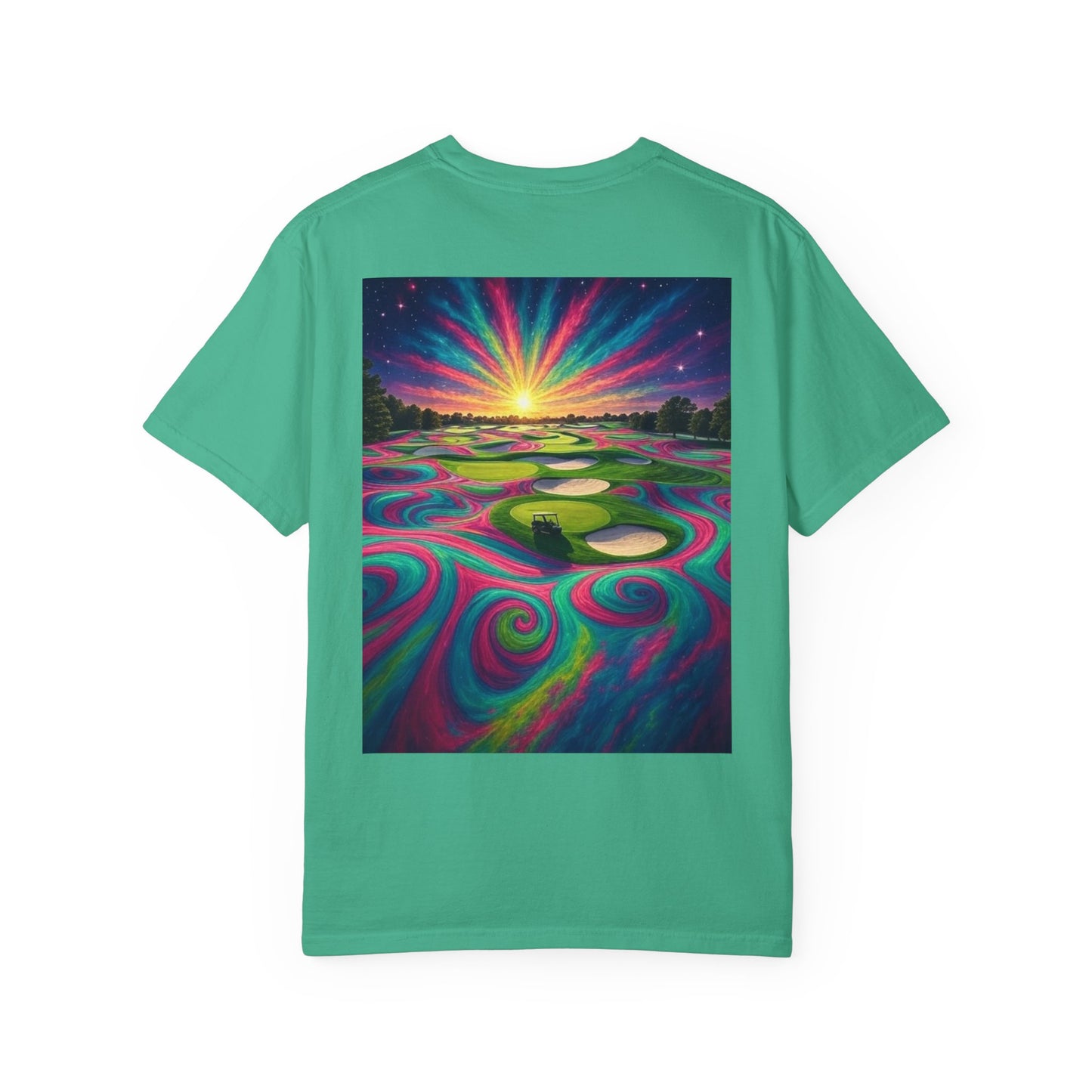 Weekend Warrior Drippy Psychedelic Golf T-Shirt, Unisex Graphic Tee