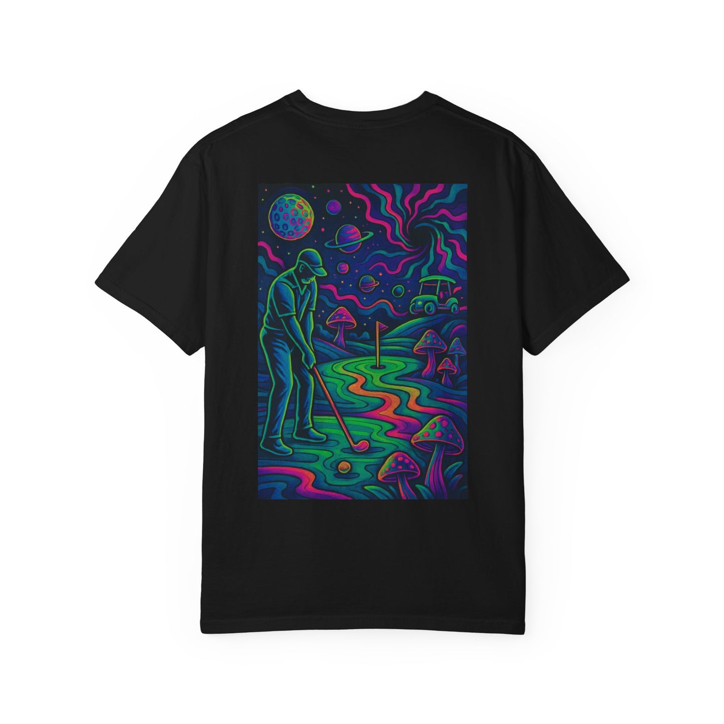 Weekend Warrior Drippy Psychedelic Golf T-Shirt, Unisex Graphic Tee