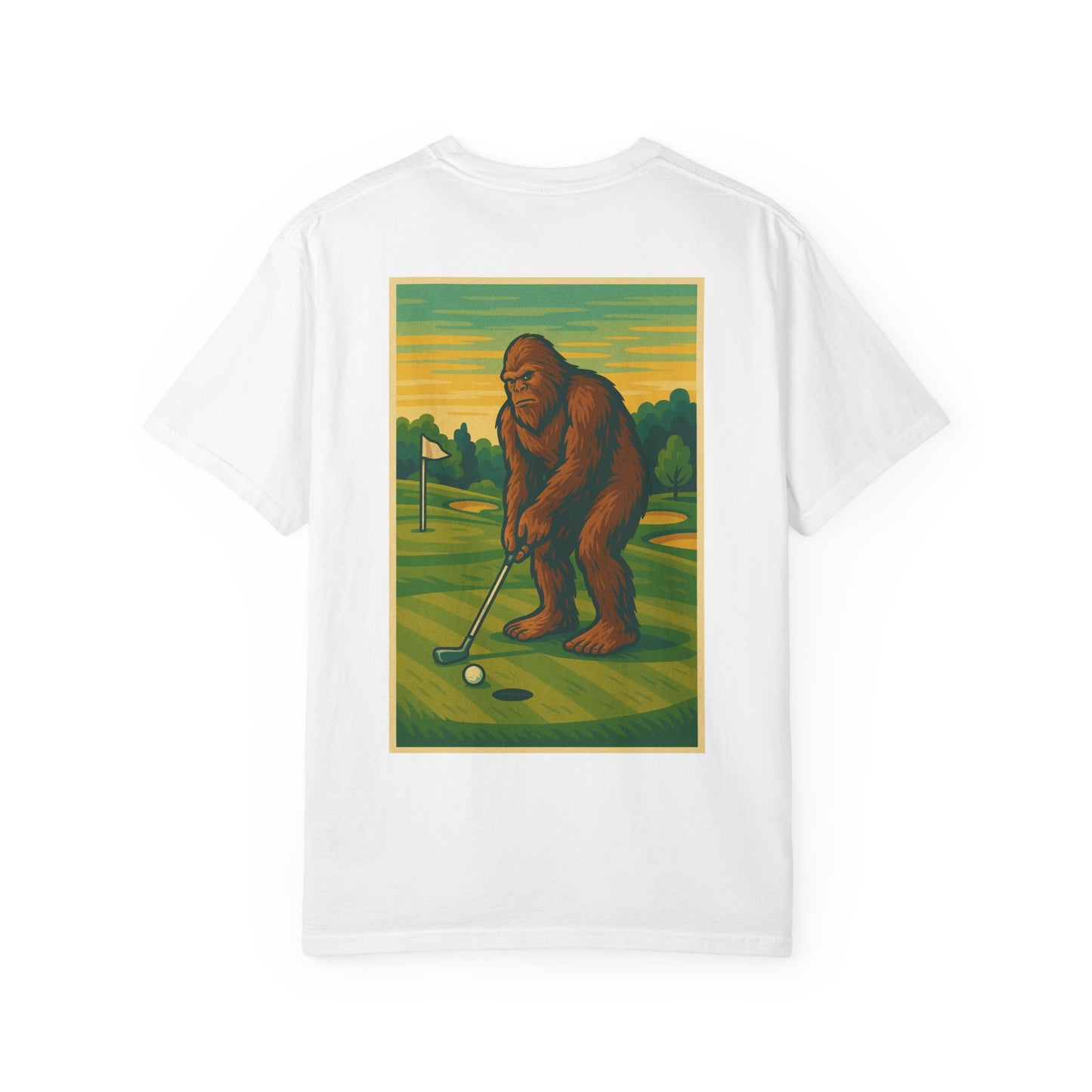 Weekend Warrior “Bigfoot Golfing” Men’s T Shirt, Men’s Golf Apparel, Men’s Golf T-Shirt, Weekend Warrior Golf Co., Weekend Warrior Golf Apparel