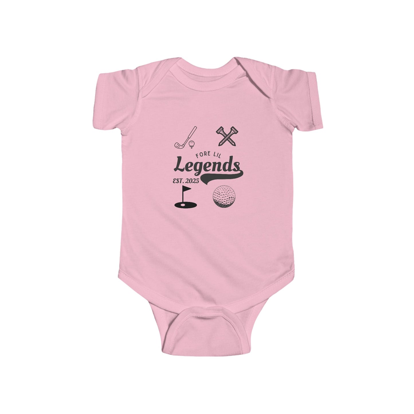 Weekend Warrior “Fore Lil Legends” Baby Golf Onesie - Weekend Warrior Golf Co. - Future Weekend Warriors