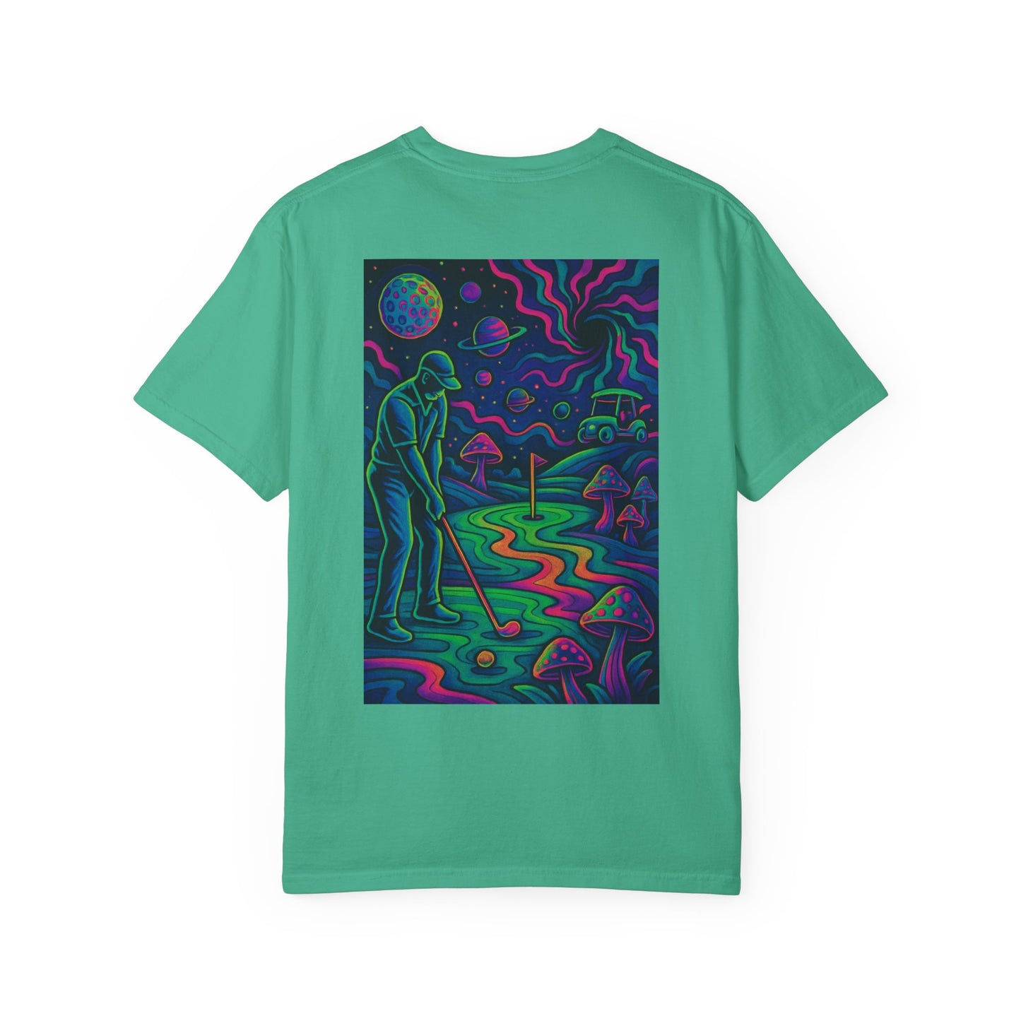 Weekend Warrior Drippy Psychedelic Golf T-Shirt, Unisex Graphic Tee