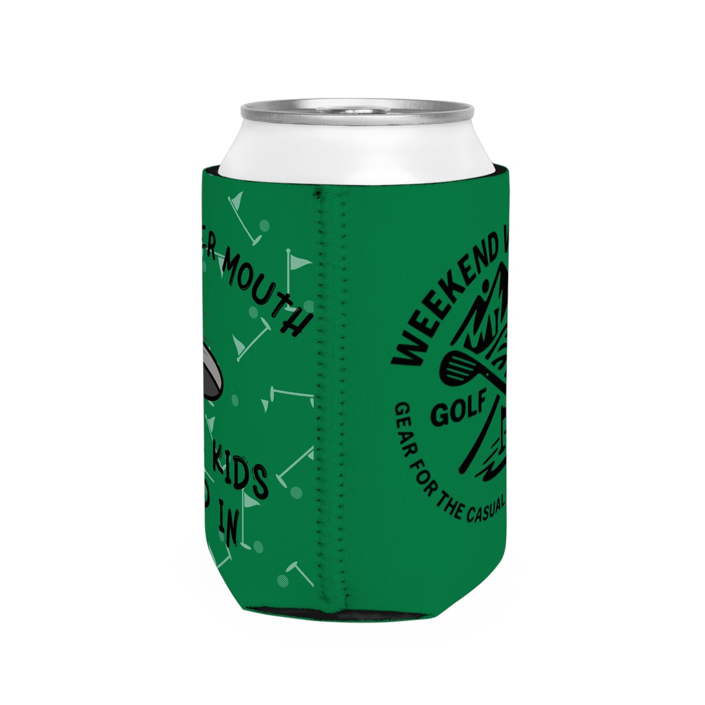 Golf Koozie – Weekend Warrior Golf Co – Can Cooler for Golfers – Beer and Golf Gift – Weekend Vibes