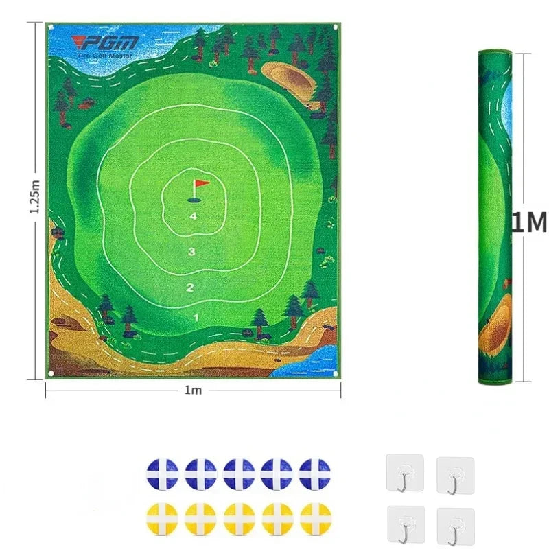 Dartboard Golf Chipping Mat – Indoor/Outdoor Velcro Target Trainer
