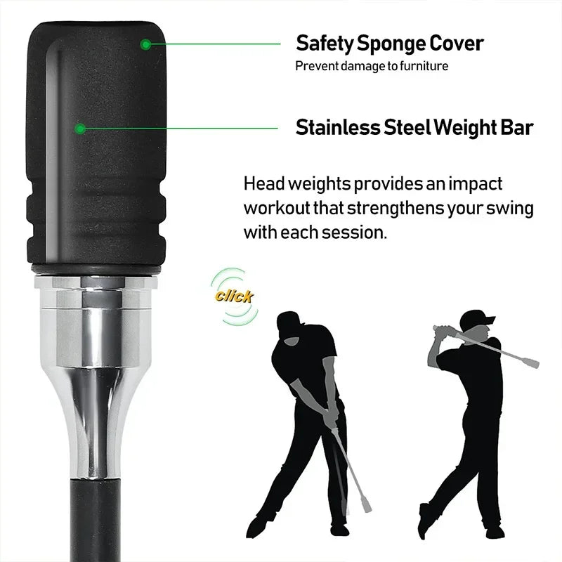 Golf Swing Trainer Stick – Indoor/Outdoor Practice Tool for Tempo & Strength Training