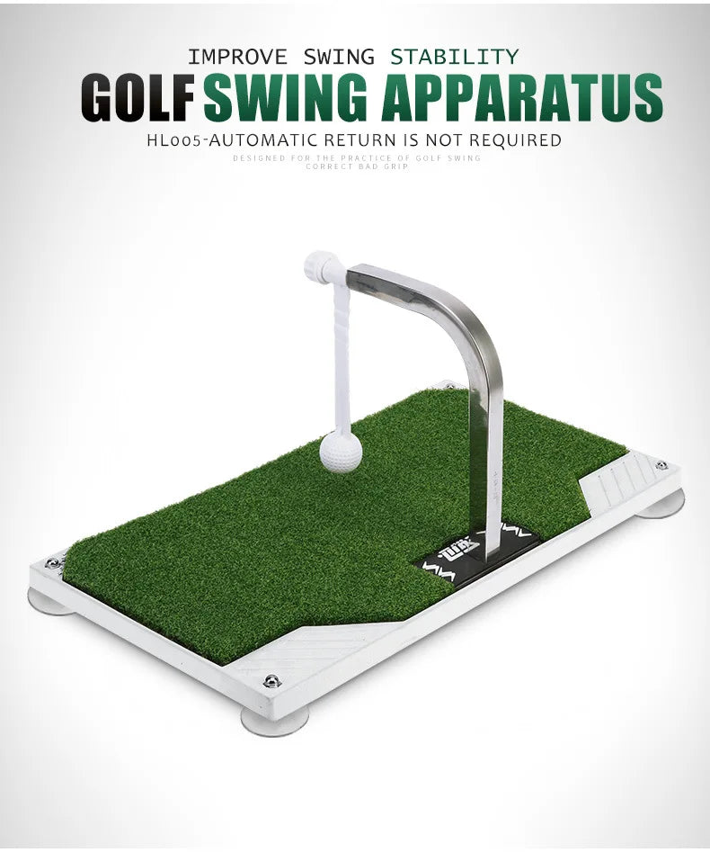 360° Golf Swing Trainer – Indoor Rotating Swing Pad with Auto Ball Return