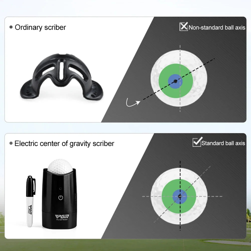 Electric Golf Ball Liner – Auto Gravity Marker Tool for Dead-Straight Putts