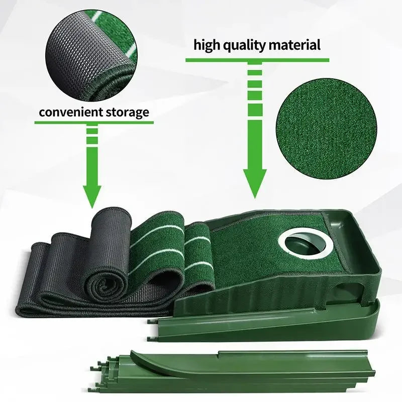 Mini Golf Putting Mat – Indoor & Outdoor Auto-Return Practice Green